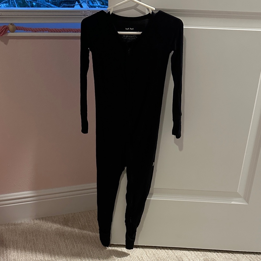 Black Jammies with Footsies